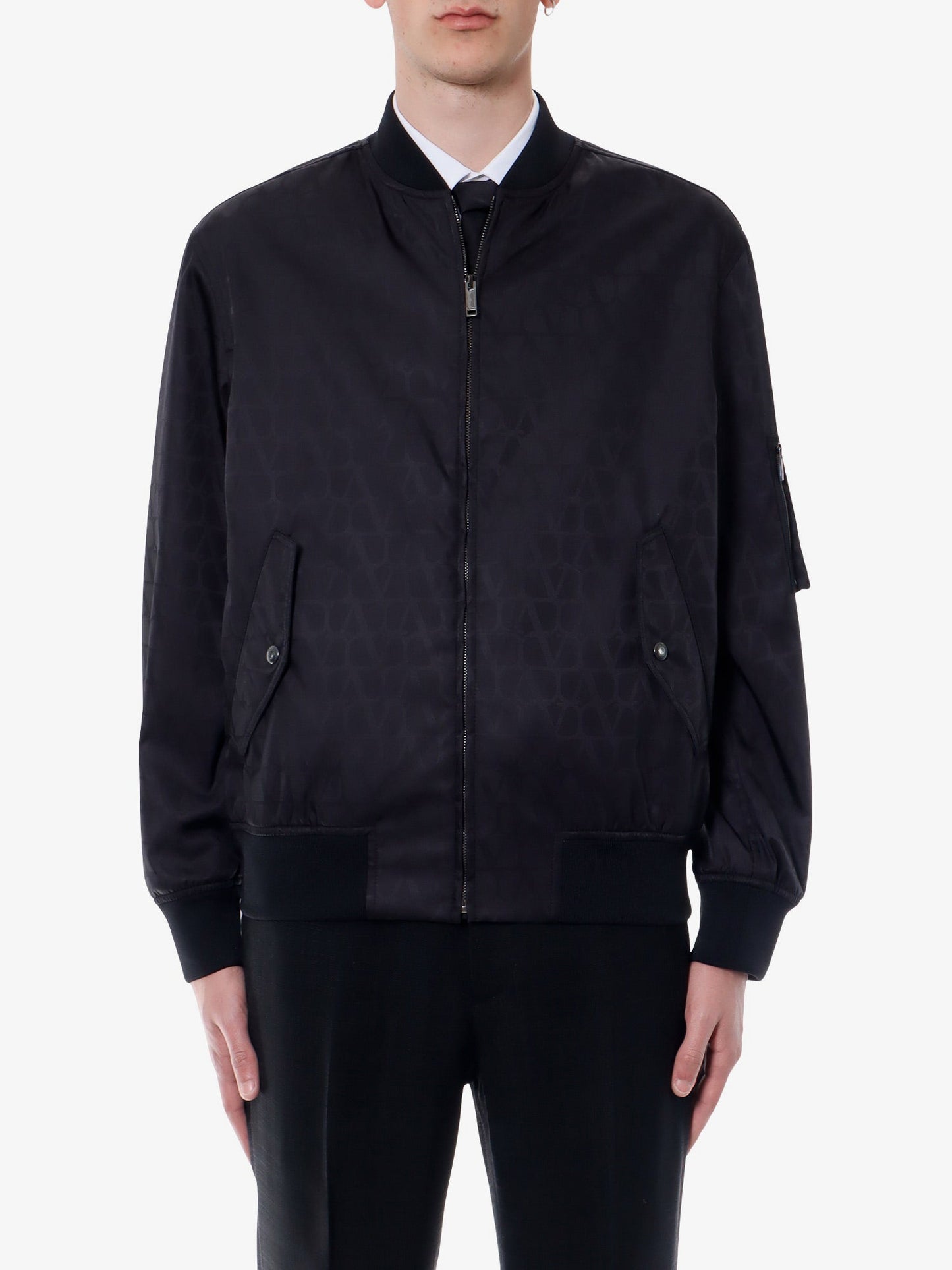 Valentino Nylon Jacket With Toile Iconographe Print
