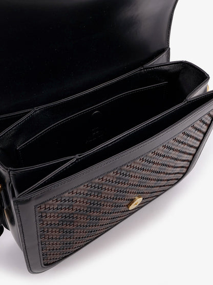 Valentino Garavani Valentino Garavani 9 To5 Woven Leather Shoulder Bag