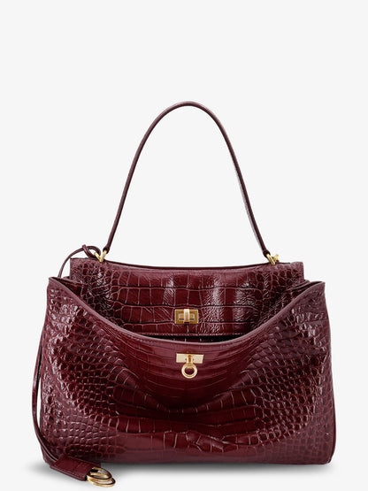 Balenciaga Rodeo M Suede Shoulder Bag