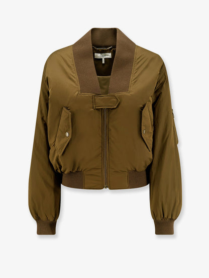 Chloe' Nylon Bomber Jacket