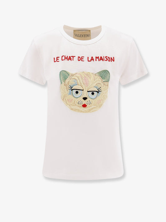 Valentino Le Chat De La Maison Jersey T Shirt