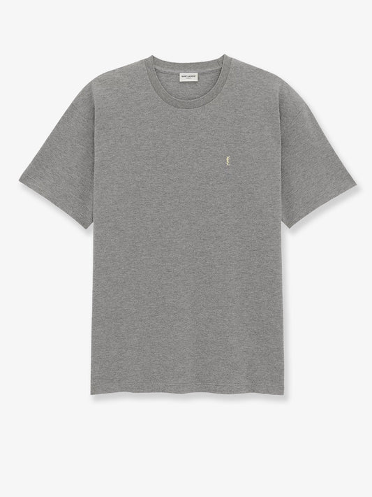 Saint Laurent Recycled Material T Shirt With Cassandre Embroidery