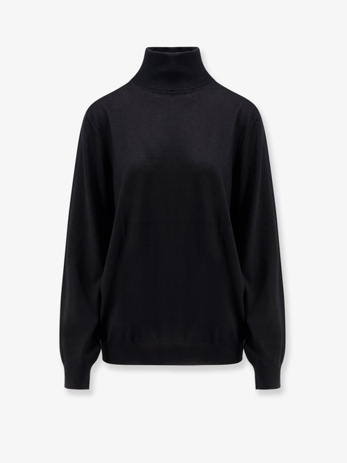 Brunello Cucinelli Cashmere and silk turtleneck - Nero Grigio Scuro
