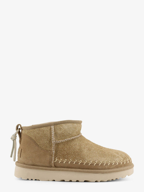 Ugg W Classic Ultra Mini Biarritz suede ankle boots - Mustard Seed
