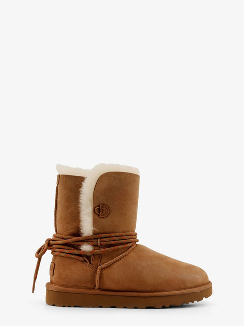 Ugg W Bailey Tie suede ankle boots - Chestnut