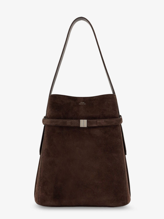 Toteme Belted Suede Bucket Bag