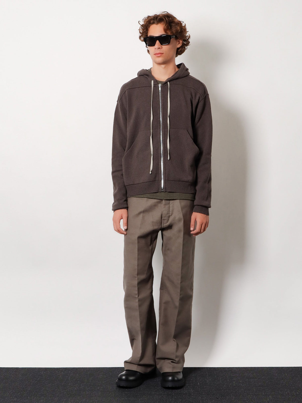 Rick Owens Basic LS T viscose blend T-shirt - Verde