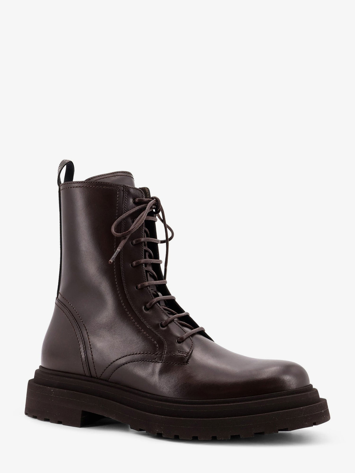 Brunello Cucinelli Leather ankle boots - Testa Di Moro