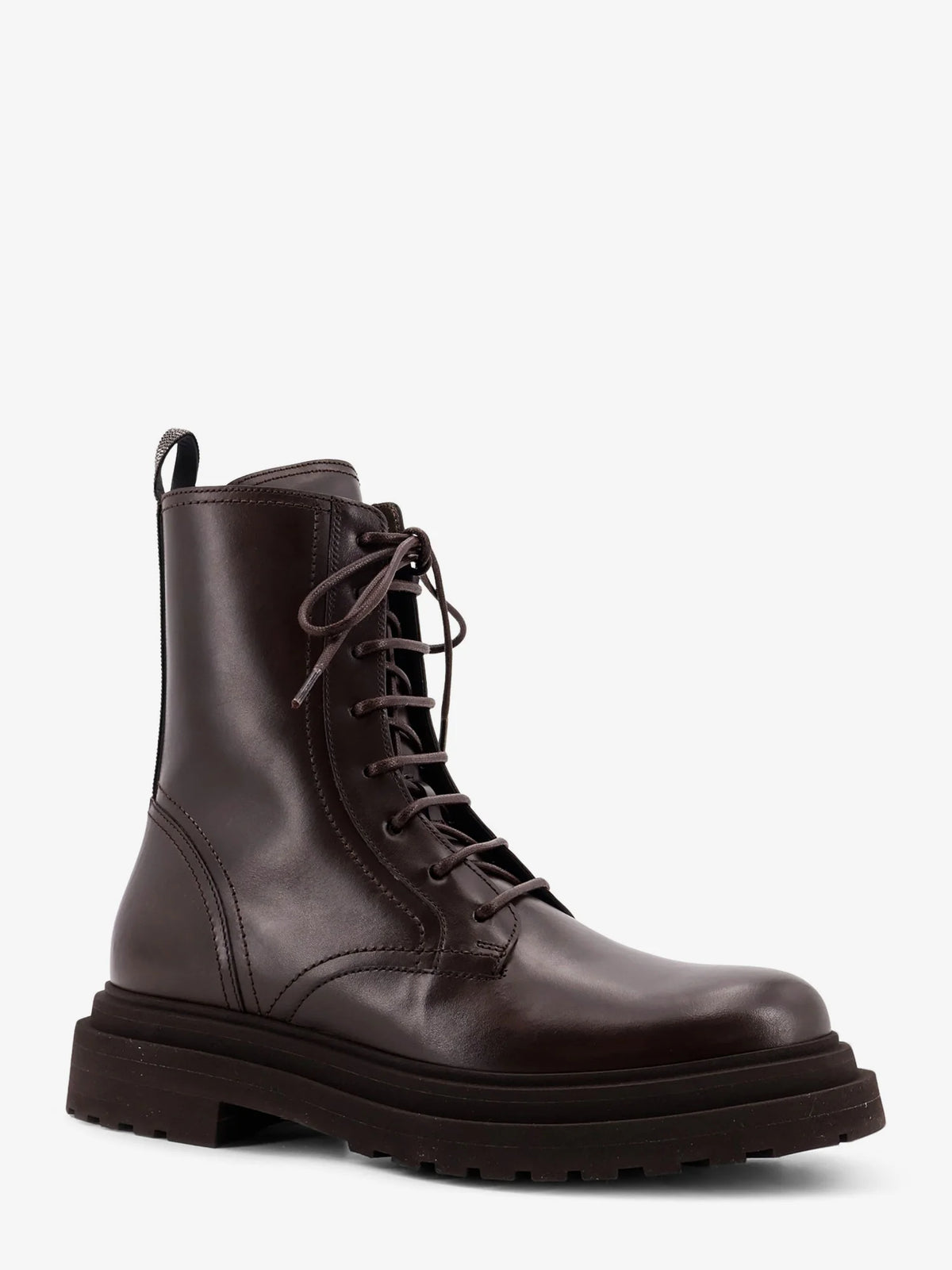 BRUNELLO CUCINELLI - Leather ankle boots