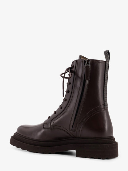 Brunello Cucinelli Leather ankle boots - Testa Di Moro