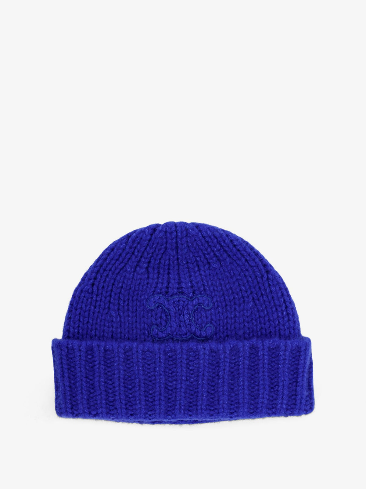 Celine Cashmere and silk Triomphe hat - Bleu Roi