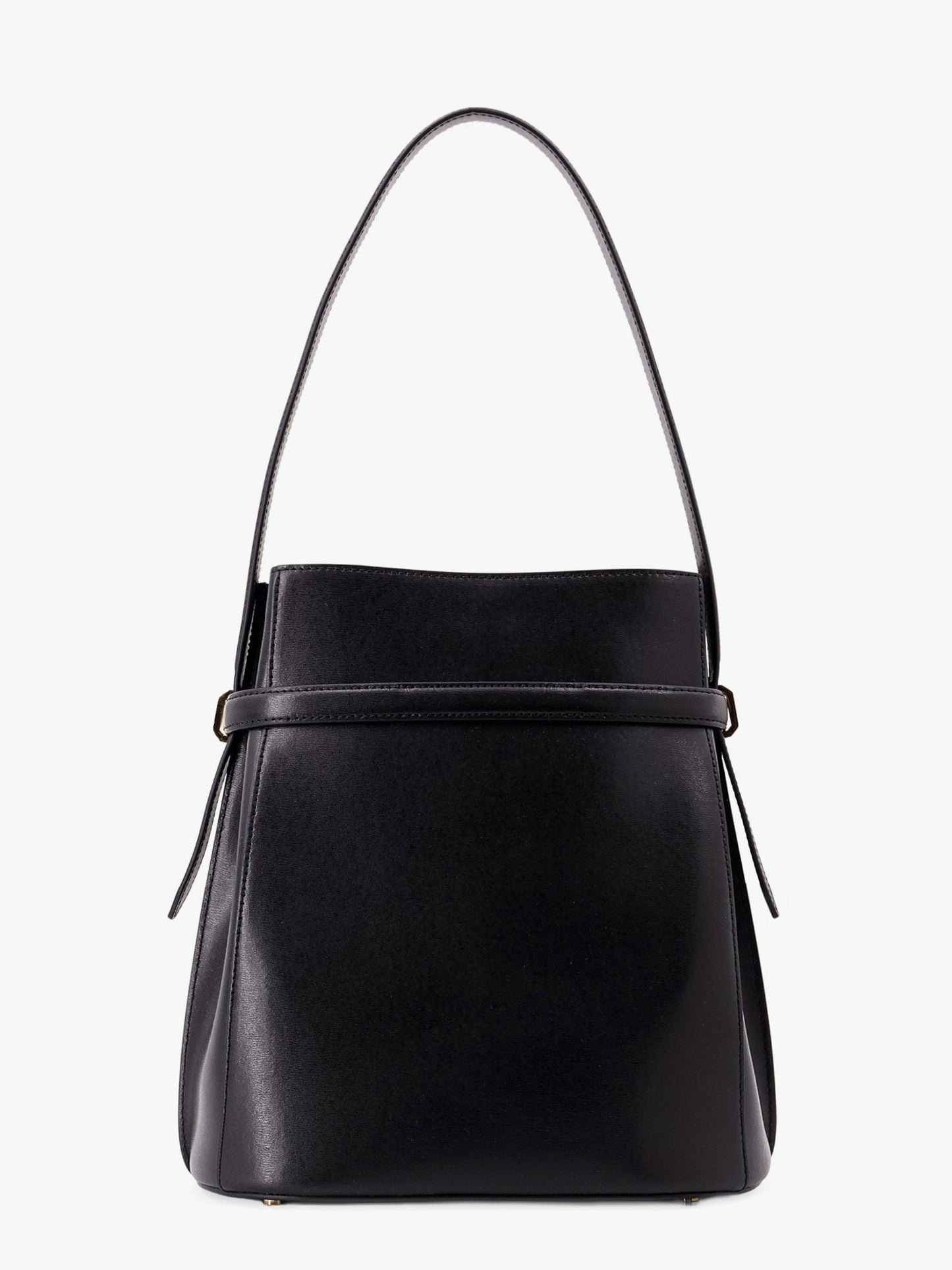 Toteme Belted Leather Bucket Bag