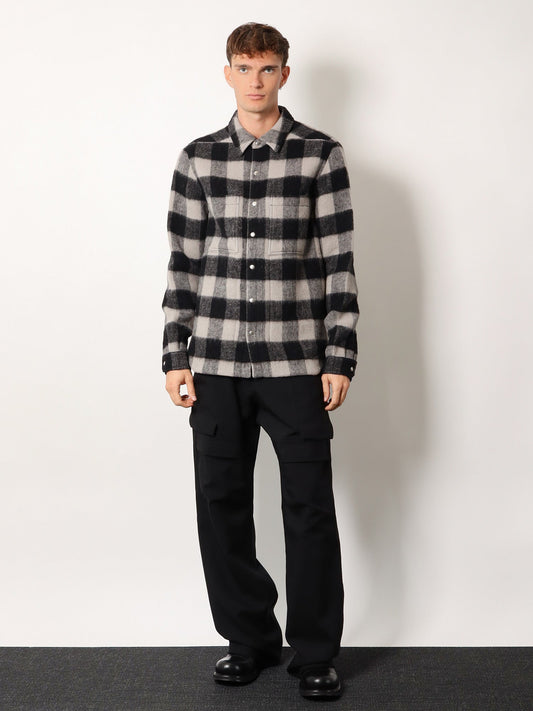 Rick Owens Stefan Cargo virgin wool trousers - Nero