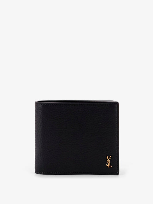 Saint Laurent Tiny Hammered Leather Wallet