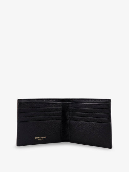 Saint Laurent Tiny Hammered Leather Wallet