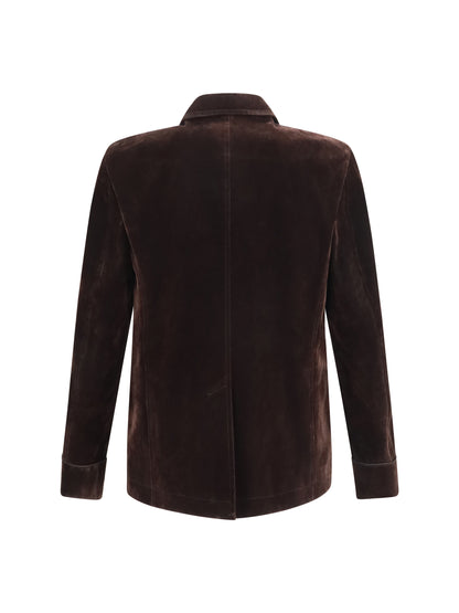 Tom Ford Cotton-blend Blazer - Brown Multicolor