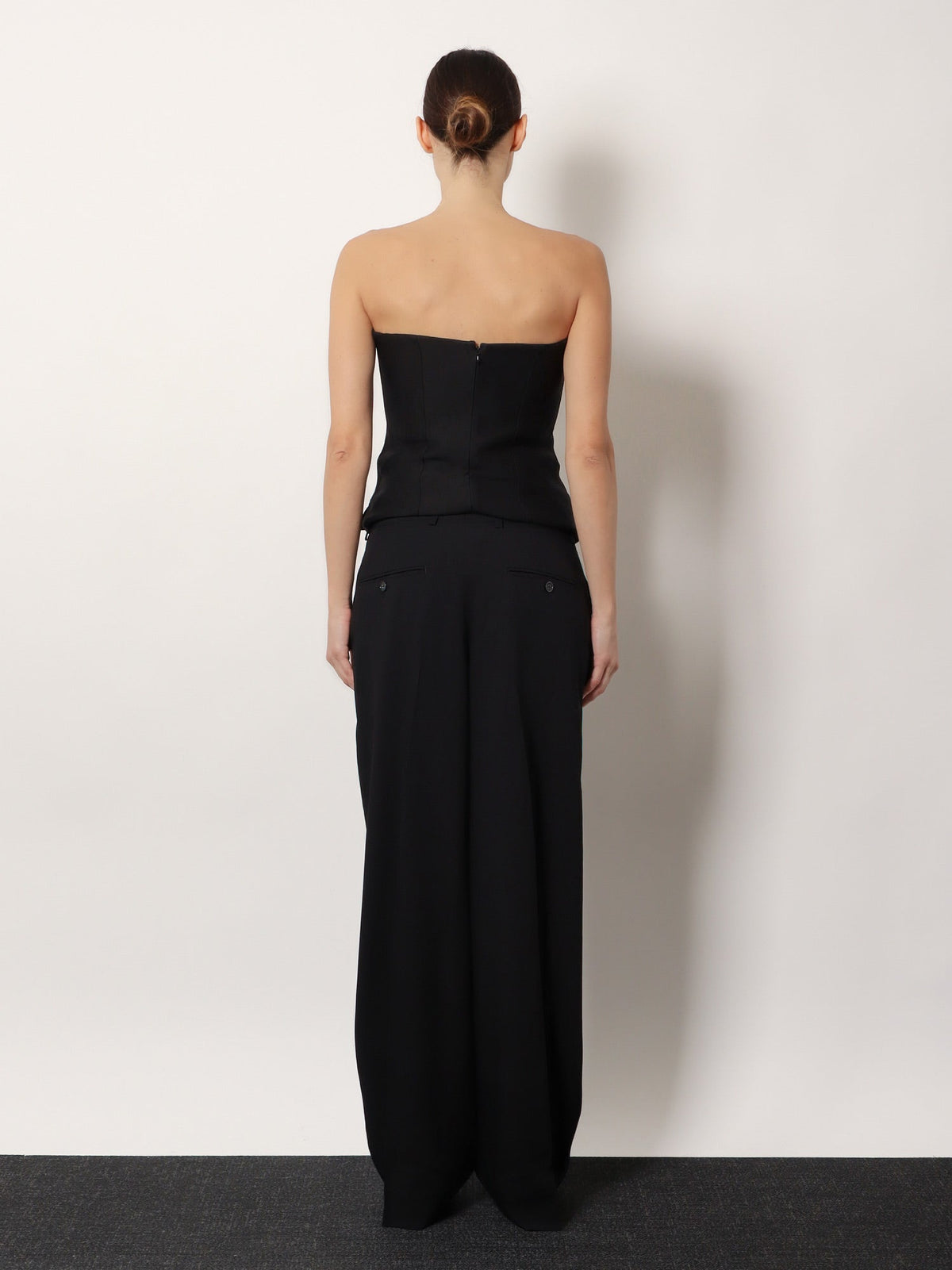 Toteme Viscose and wool trousers - Black