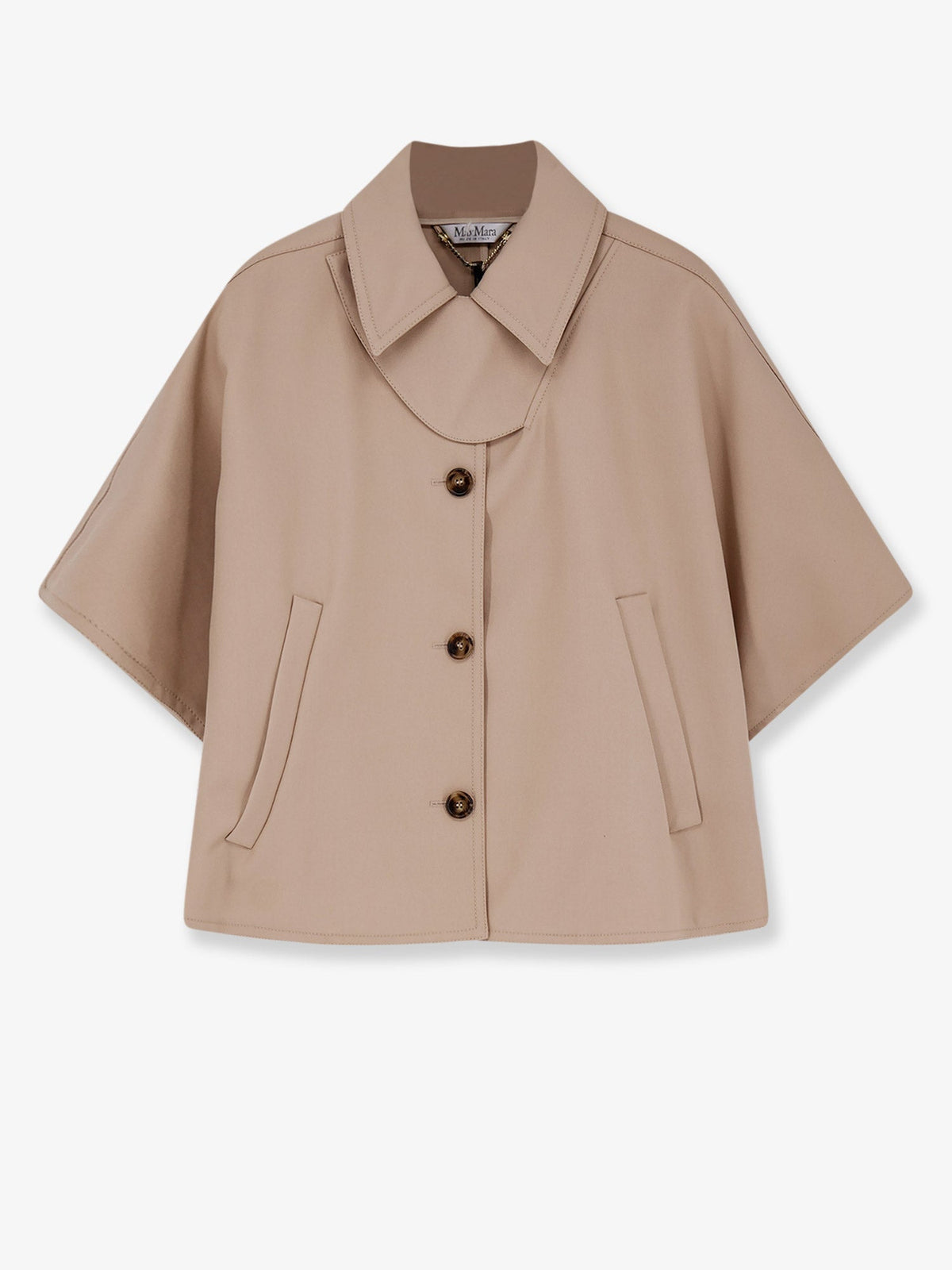 Max Mara Mxapaggio cotton cape - Albino