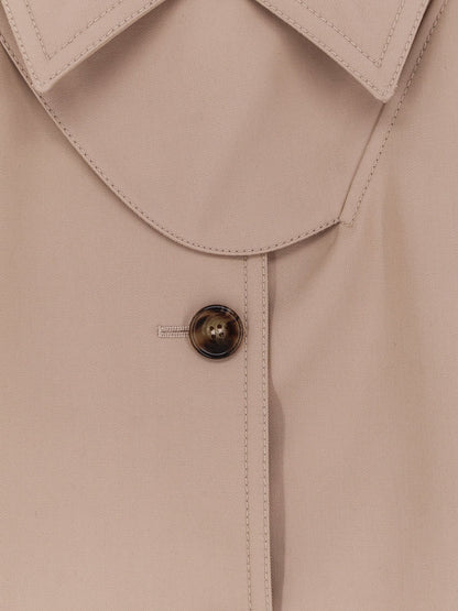 Max Mara Mxapaggio cotton cape - Albino