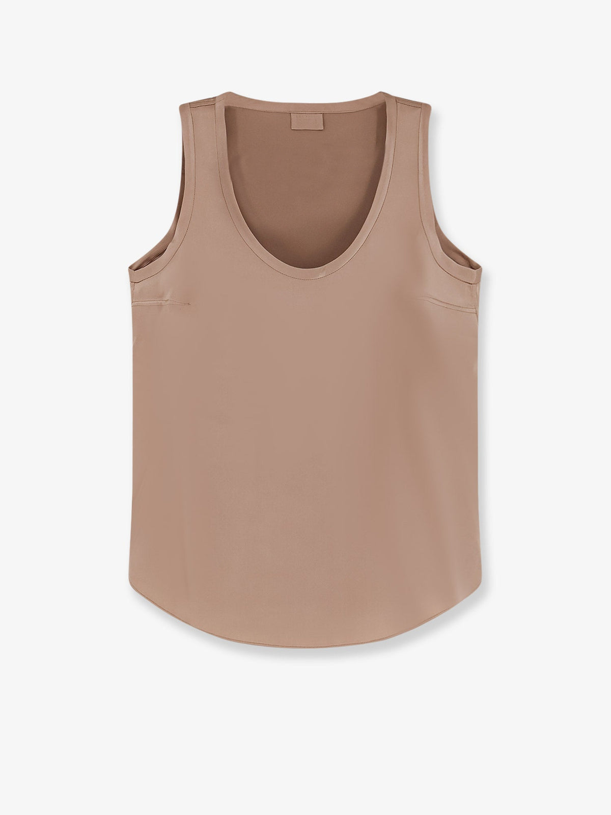 Brunello Cucinelli Stretch silk tank top - Pralines