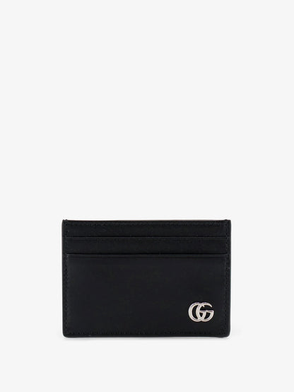 Gucci Gg Marmont Leather Card Holder With Money Clip