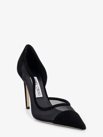 Jimmy Choo Brigitte 100 suede décolleté - Black