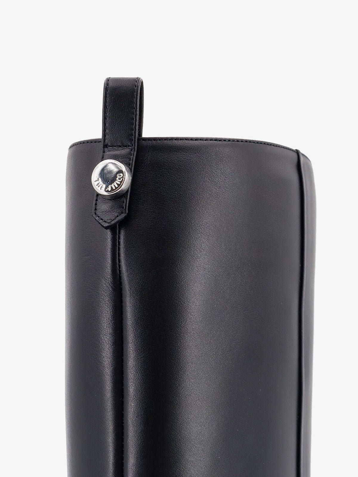 The Attico Lea leather boots - Black