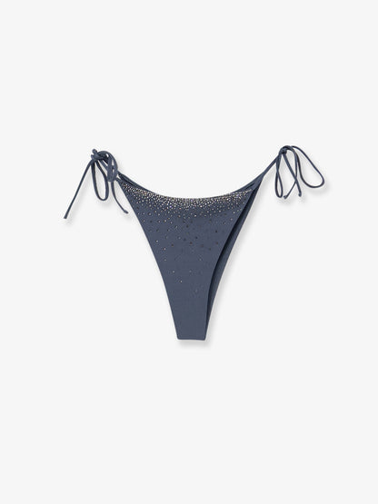 MC2 Saint Barth Marielle nylon beach briefs with rhinestones - Shinystrass