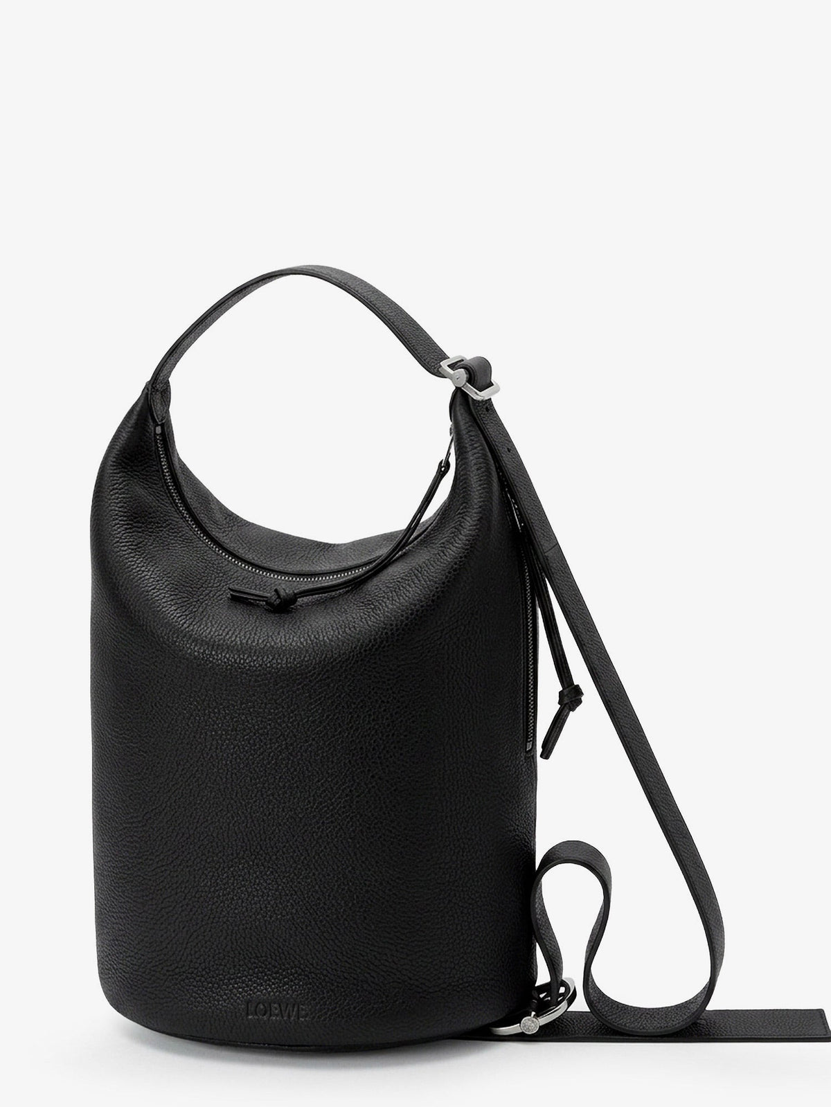 Loewe Loop Leather crossbody bag - Black