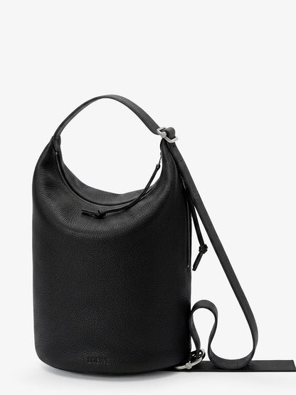 Loewe Loop Leather crossbody bag - Black