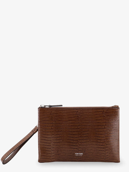 TOM FORD - Leather clutch