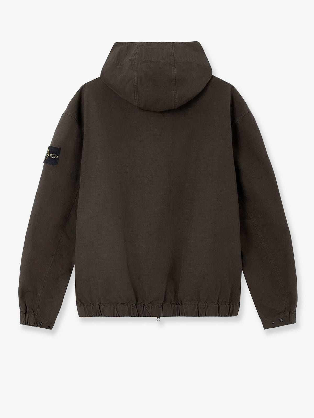 Stone Island Hooded organic cotton jacket - Coal Grey
