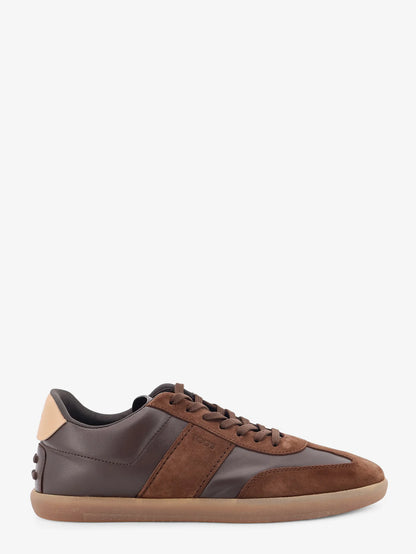 TOD'S - Allacciata Cassetta leather and suede sneakers