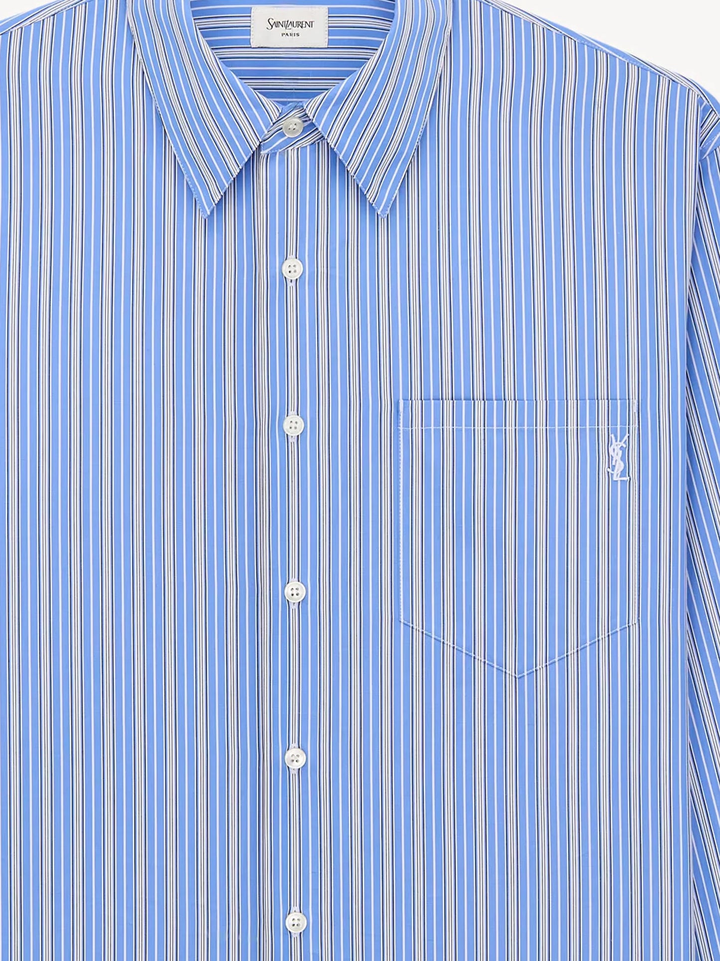 SAINT LAURENT - Cassandre cotton shirt