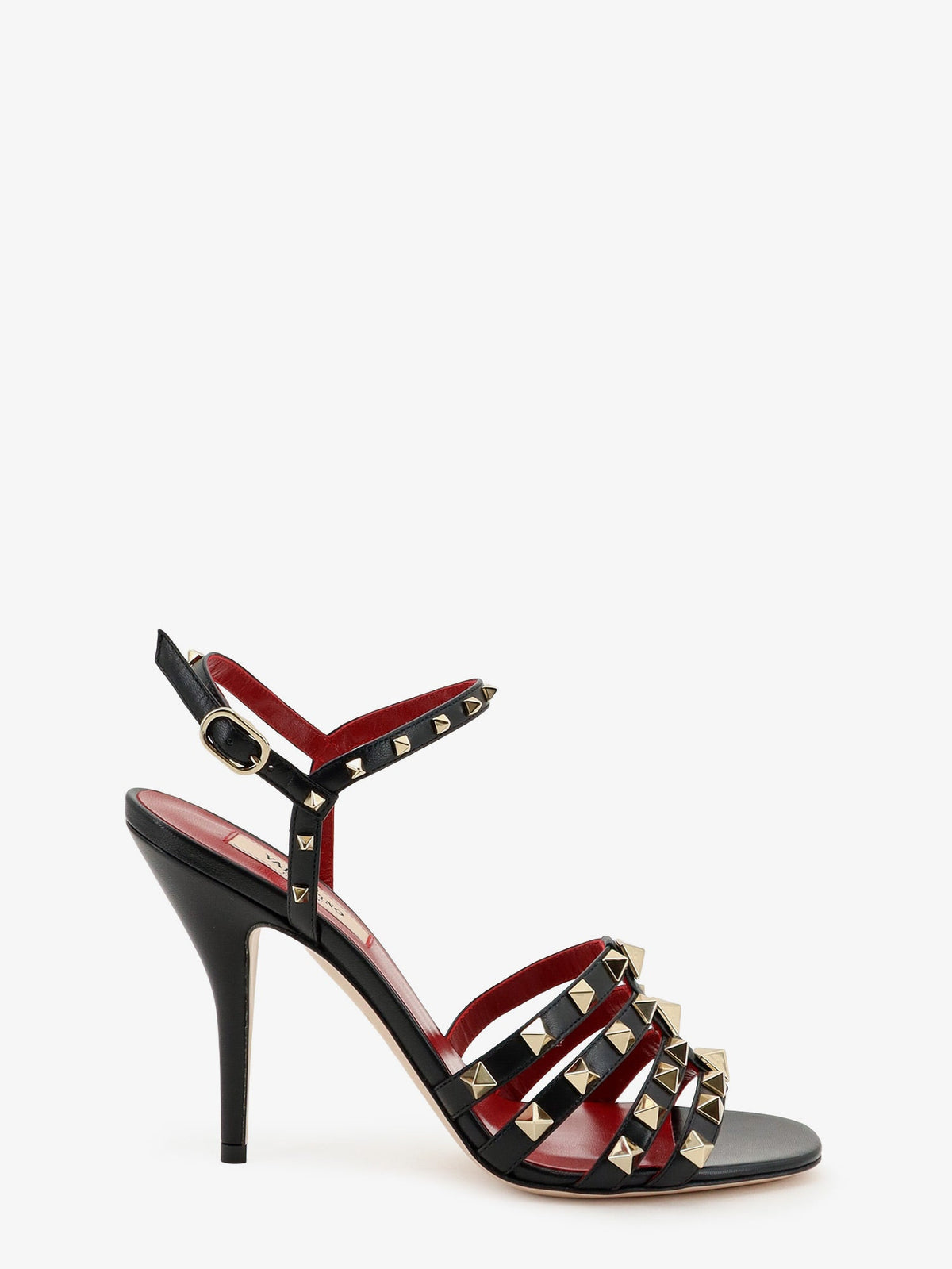 Valentino Garavani Rockstud leather sandals with iconic all-over studs - Nero