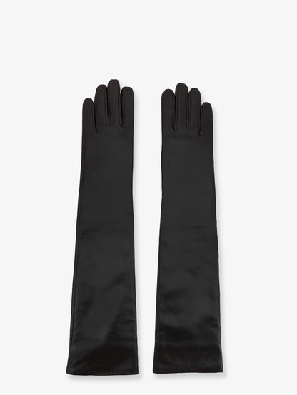 The Frankie Shop Veneto leather gloves - Black