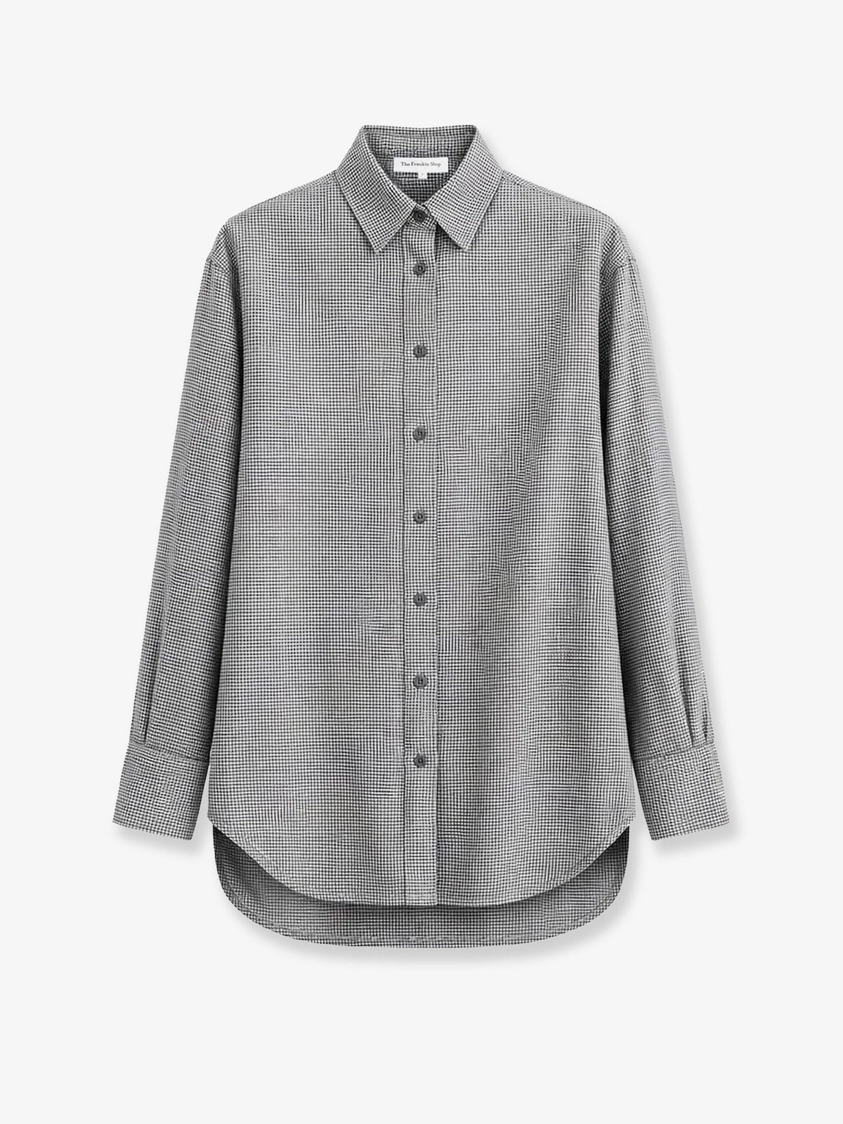 The Frankie Shop Peri cotton shirt - Checkedgrey