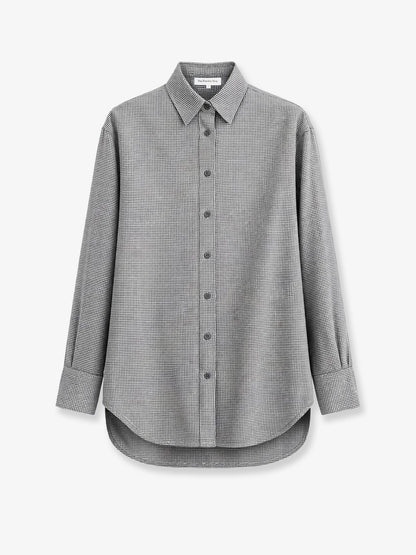 The Frankie Shop Peri cotton shirt - Checkedgrey