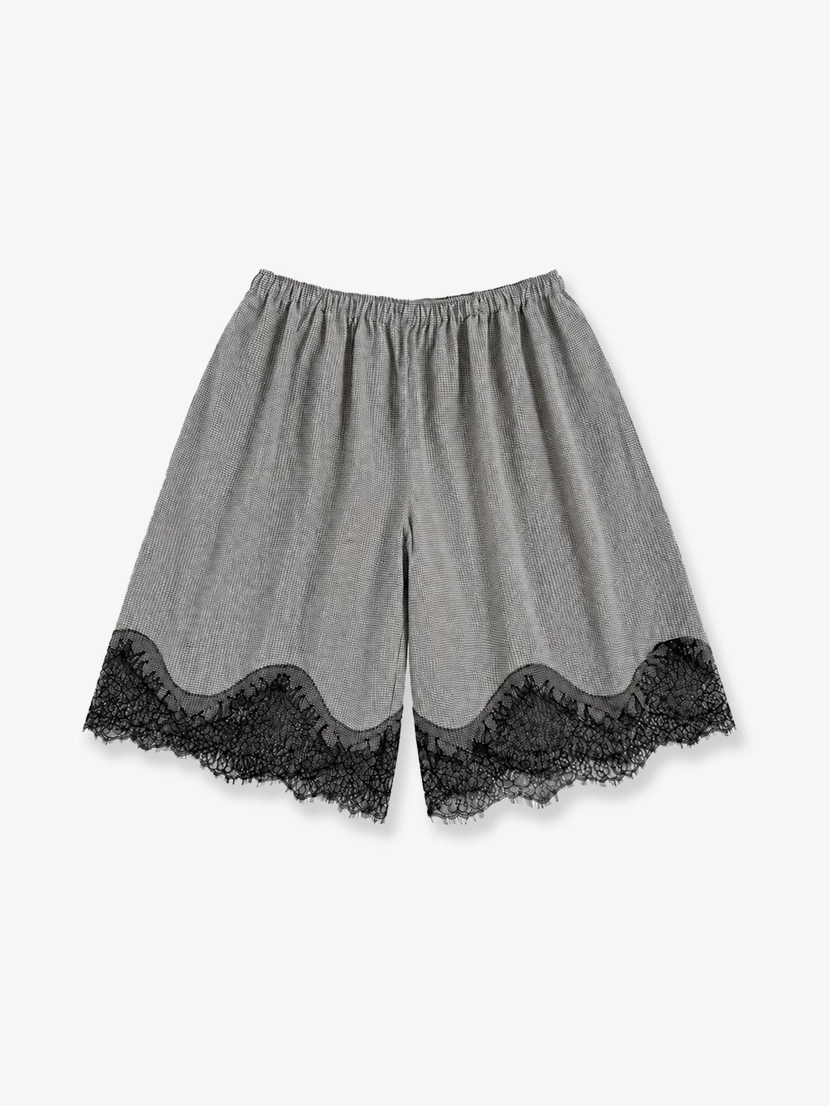 The Frankie Shop Baxter viscose bermuda shorts - Checkedgrey