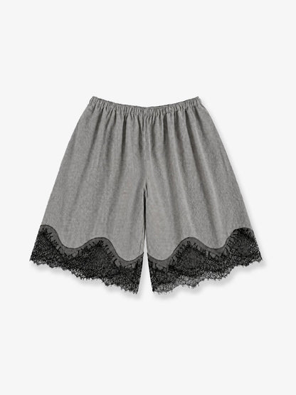 The Frankie Shop Baxter viscose bermuda shorts - Checkedgrey