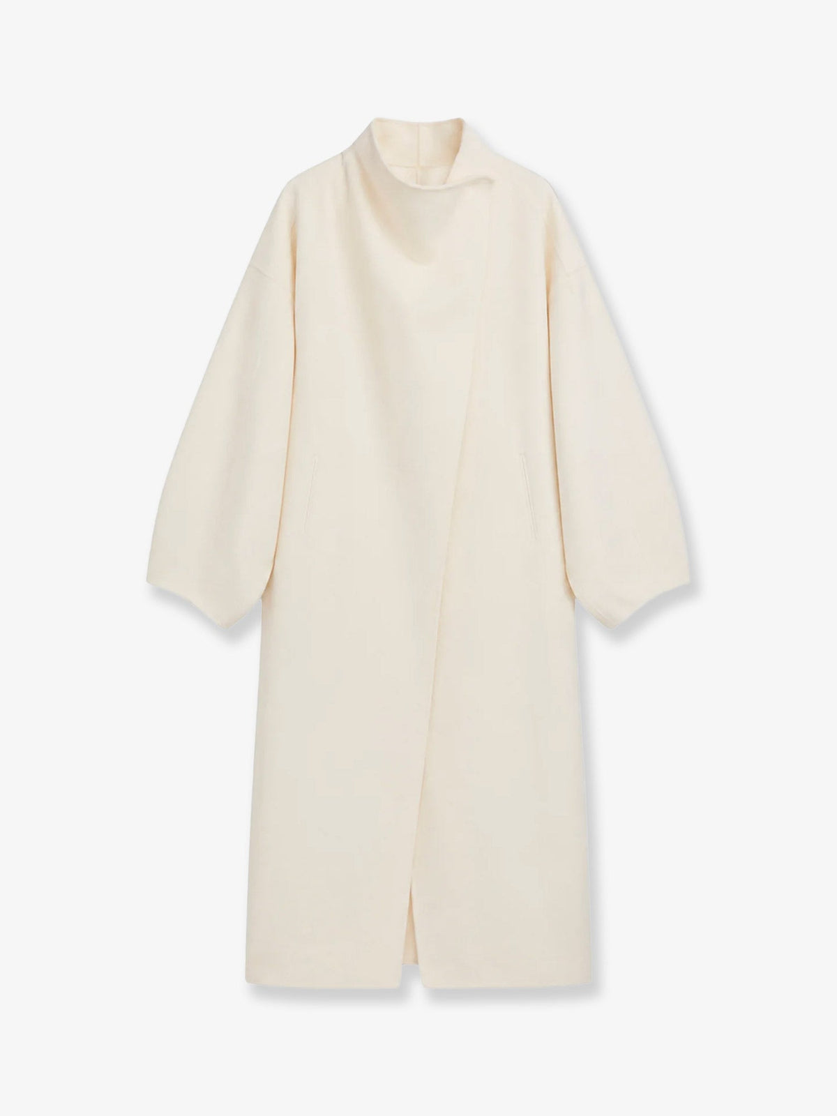 The Frankie Shop Leroy wool blend coat - White