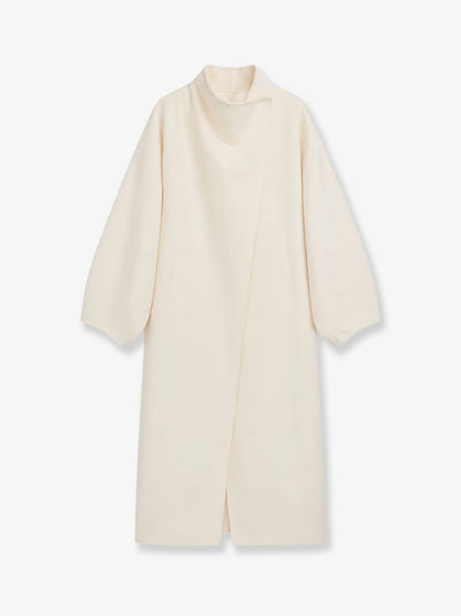 The Frankie Shop Leroy wool blend coat - White