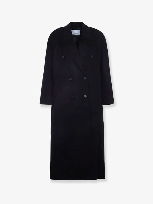 The Frankie Shop Gaia wool blend coat - Black