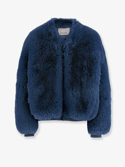 The Frankie Shop Senna faux fur jacket - Navy