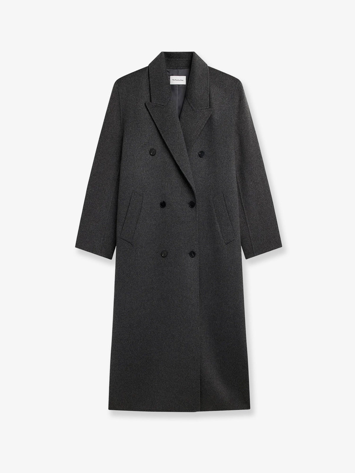 The Frankie Shop Gaia wool coat - Dark Grey Melange