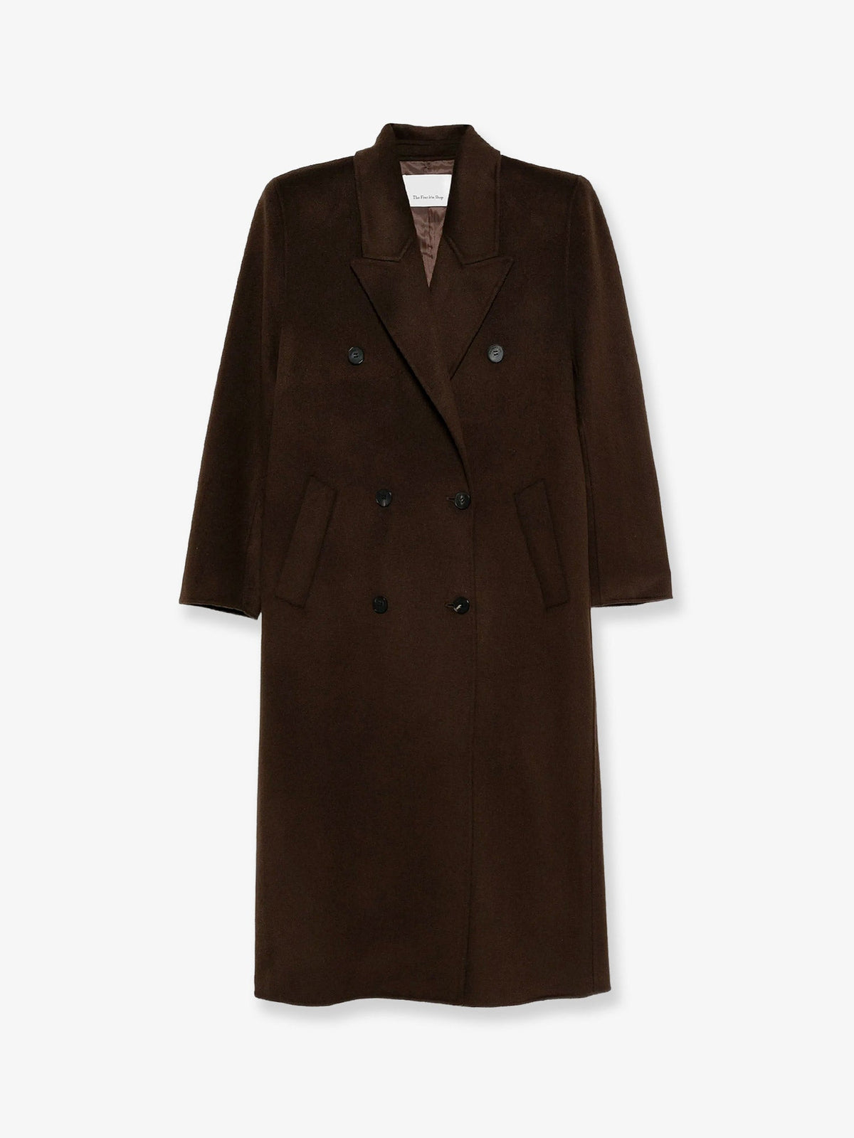 The Frankie Shop Gaia wool blend coat - Dark Brown