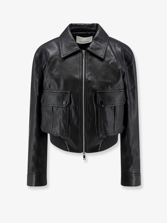 The Frankie Shop Faux leather jacket - Black