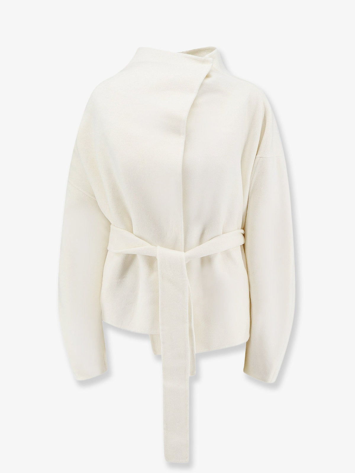 The Frankie Shop Onelle wool blend short coat - White