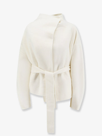 The Frankie Shop Onelle wool blend short coat - White