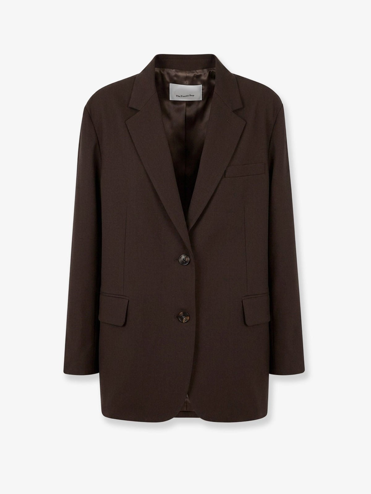 The Frankie Shop Bea oversized blazer - Dark Expresso